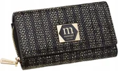 Portfele - Monnari Portfel Damski Skórzany Elegancki Duży Pojemny Ze Wzorem Zamszowy - miniaturka - grafika 1