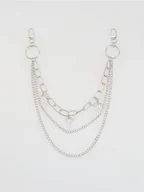 Moda i Uroda OUTLET - Reserved - Ozdobny łańcuch do spodni - ciemnoszary - miniaturka - grafika 1