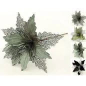 Ozdoby bożonarodzeniowe - Poinsecja na piku 30 cm mix - miniaturka - grafika 1