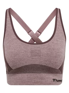 Hummel Top sportowy "Clea Seamless" w kolorze bordowym - Koszulki sportowe damskie - miniaturka - grafika 1