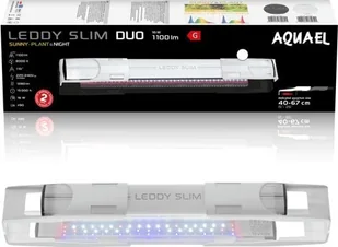 Aquael AQUAEL Leddy SlimDuo 16W Sunny Plant&Night białe - Oświetlenie akwarium - miniaturka - grafika 1