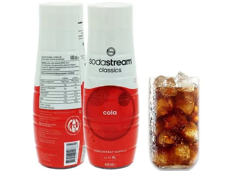 Syrop Koncentrat Cola Classic Do Saturatora Sodastream 9l Napoju Z 440ml