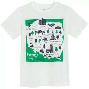 Cool Club, T-shirt chłopięcy, biały - Koszulki dla chłopców - miniaturka - grafika 1