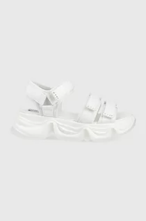 Sandały damskie - Steve Madden sandały Chakra damskie kolor biały na platformie - grafika 1