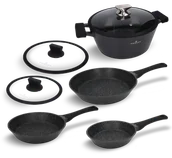 Zestawy garnków i patelni - Zestaw garnka patelni i pokrywek 7 el. Black Stone Zwieger - miniaturka - grafika 1