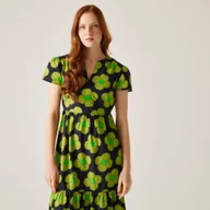 Sukienki i spódnice sportowe - Sukienka casual damska Orla Kiely Tiered Midi - miniaturka - grafika 1