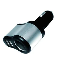 Ładowarki samochodowe - LogiLink Ładowarka 2x USB + gniazdo zapalniczki PA0131 - miniaturka - grafika 1