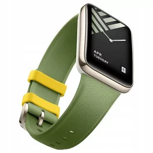 Xiaomi Opaska / pasek Xiaomi Official TPU Leather Strap do Smart Band 7 Pro, zielony - Akcesoria do smartwatchy - miniaturka - grafika 1