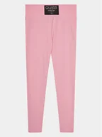 Legginsy - Guess Legginsy J4RB04 J1314 Różowy Slim Fit - miniaturka - grafika 1