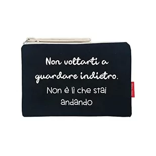 hello-bags Damski N-002-nonvoltarti kosmetyczka/portfele, czarny, średni, czarny, m - Kosmetyczki, organizery i kuferki - miniaturka - grafika 1