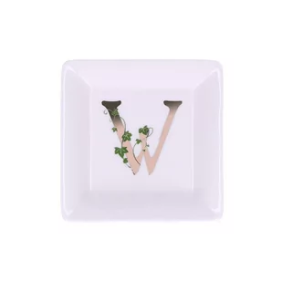 Talerzyk Kwadratowy 10 Cm, Wzór W Adorato La Porcellana Bianca - Talerze - miniaturka - grafika 1