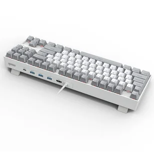 3inuS 87-Key 5-in-1 Mechanical Keyboard Hub Dual USB-C Cable Hot-Swappable - Blue Switches - Klawiatury - miniaturka - grafika 10