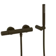 Baterie wannowe i prysznicowe - Bateria prysznicowa natynkowa Tres Study czarny brąz 26116701KMB - miniaturka - grafika 1