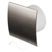 Wentylatory łazienkowe - Wentylator łazienkowy WES100W srebrny, 0,61 kg, Ø100, włącznik pociągany AWENTA - miniaturka - grafika 1