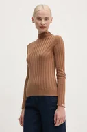 Swetry damskie - Pepe Jeans sweter IZABEL TURTLENECK damski kolor beżowy  PL702224 - miniaturka - grafika 1