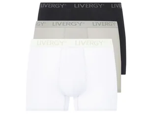 LIVERGY® Bokserki prążkowane męskie, 3 pary (Biały/ jasnoszary/ czarny, 7/XL) - Majtki męskie LIVERGY® Bokserki prążkowane męskie, 3 pary (Biały/ jasnoszary/ czarny, 7/XL) - Majtki męskie - miniaturka - grafika 1