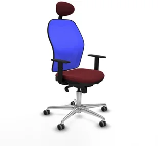 Fotel biurowy, krzesło biurowe Krzesło Biurowe z Zagłówkiem Jorquera Piqueras y Crespo 1D086G1 Kasztanowy - Fotele i krzesła biurowe - miniaturka - grafika 1