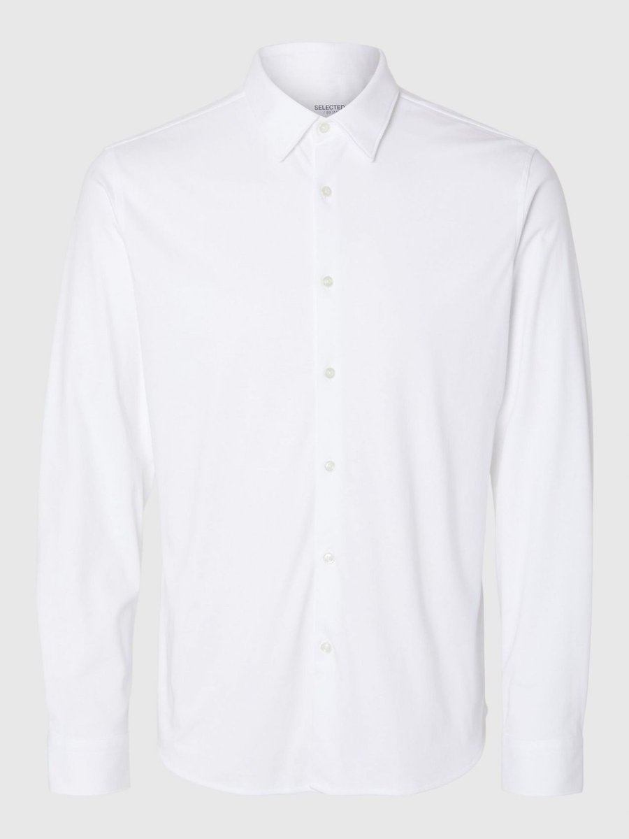 camicie uomo selected 16094593 jersey shirt bright white