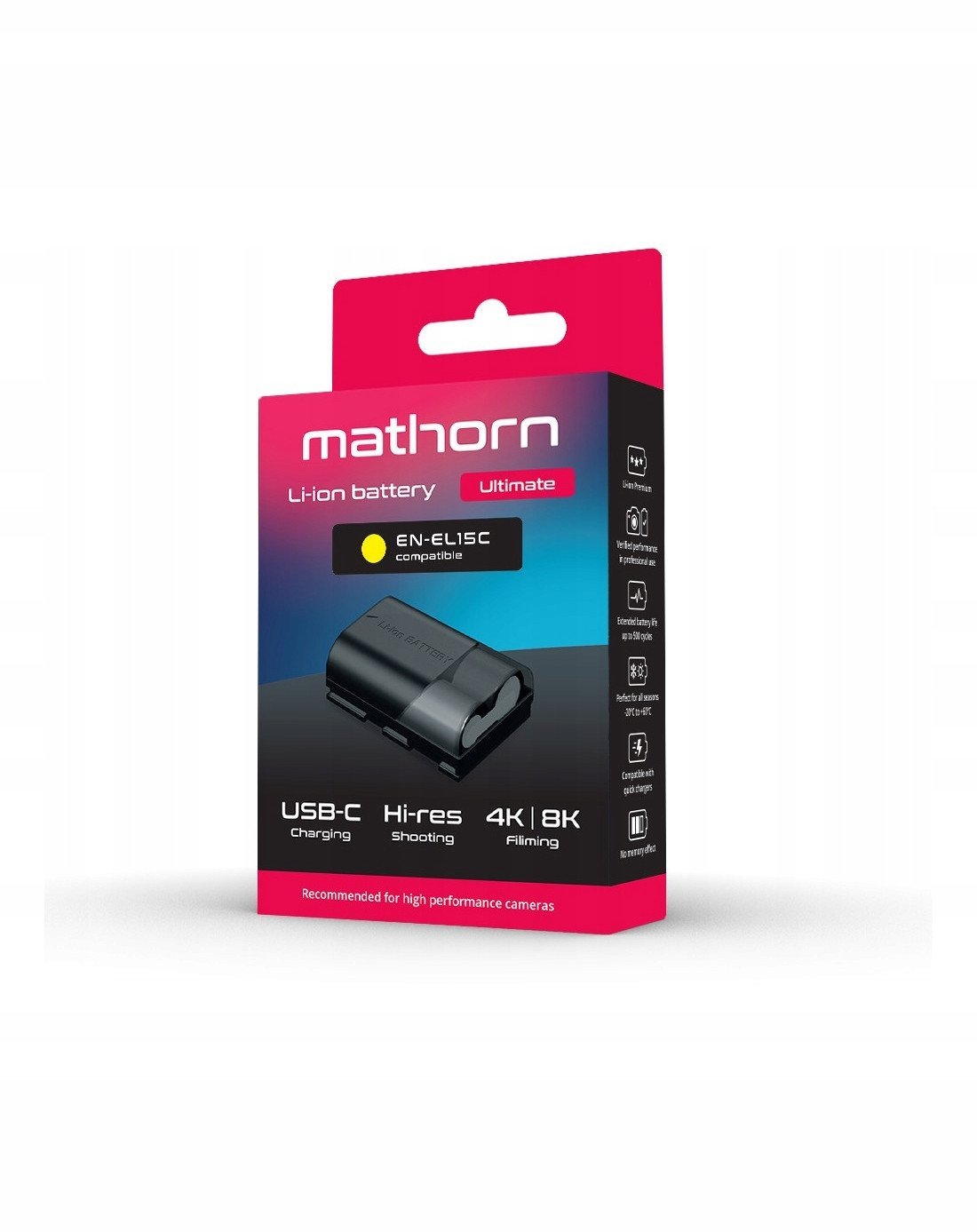 Bateria Mathorn MB-214 Ultimate 2600mAh USB-C zamiennik EN-EL15C