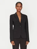 Marynarki i żakiety damskie - KARL LAGERFELD Marynarka A1W14045 Czarny Regular Fit - miniaturka - grafika 1