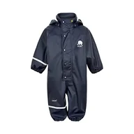Kurtki i płaszcze dla chłopców - Celavi Kurtka przeciwdeszczowa dla chłopców Basic Pu Rain Suit, granatowy, 80 - miniaturka - grafika 1