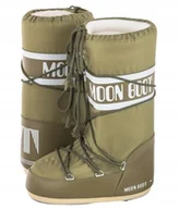 Kozaki damskie - MOON BOOT KOZAKI ZIMOWE KHAKI Z LOGO I WIĄZANIEM 39/41 I2B - miniaturka - grafika 1