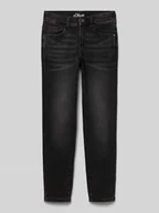 Spodnie i spodenki dla chłopców - Jeansy o kroju slim fit z mieszanki bawełny - miniaturka - grafika 1