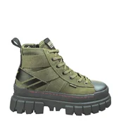 Botki damskie - Botki Palladium REVOLT HI ARMY Olive Night 98579-309 - miniaturka - grafika 1