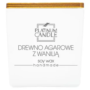 Świeca sojowa zapachowa DREWNO AGAROWE Z WANILIĄ 220g - Świece - miniaturka - grafika 1