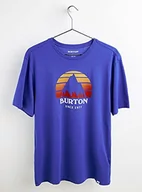 Koszulki męskie - Burton Męski T-shirt Underhill niebieski kobaltowy niebieski 44 20378105402 - miniaturka - grafika 1