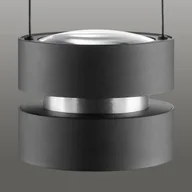 Lampy sufitowe - Brilliant Lampa wisząca Glow-Sphere, możliwość ściemniania, czarny, salon / jadalnia, aluminium, nowoczesny - miniaturka - grafika 1