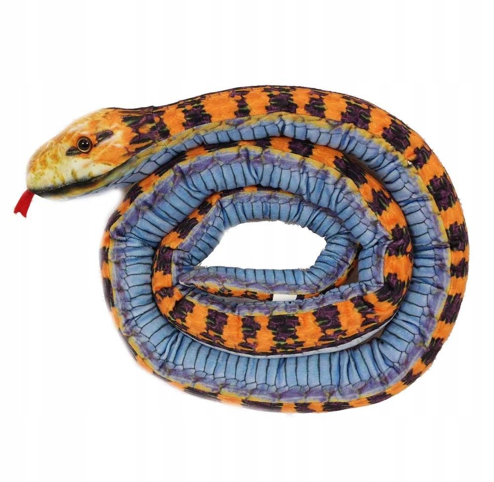 Maskotka Pluszowy Wąż Niebieski 200cm