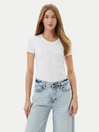 Koszulki i topy damskie - Guess T-Shirt W5GI17 J1314 Biały Slim Fit - miniaturka - grafika 1