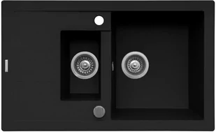 Pyramis Zlew SPARTA PLUS 78x48) 1 1/2B 1D karbon 70062901) 70062901 - Zlewozmywaki - miniaturka - grafika 1