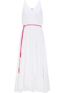 Sukienki - aleva Damska letnia sukienka 19315685-AL04, biała, L, biały, L - miniaturka - grafika 1