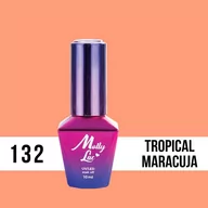 Lakiery hybrydowe - Molly Lac Lakier hybrydowy MollyLac Bubble Tea Tropical Maracuja 10 ml Nr 132 - miniaturka - grafika 1