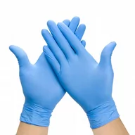 Rękawiczki jednorazowe - Rękawiczki Nitrylowe 100 Sztuk - Niebieskie Rozmiar M - miniaturka - grafika 1