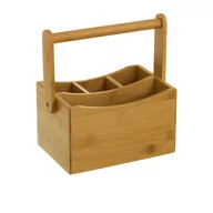 Pozostałe akcesoria kuchenne - Bambusowy stojak na sztućce Unimasa Bamboo - miniaturka - grafika 1