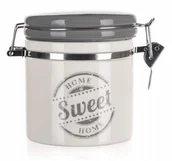 Pojemniki kuchenne - POJEMNIK CERAMICZNY KUCHENNY z klipsem HOME 450 ml - miniaturka - grafika 1