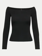 Bluzki damskie - ONLY Bluzka Glamour 15339763 Czarny Slim Fit - miniaturka - grafika 1