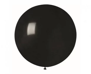 BALON LATEKSTOWY CZARNY PASTEL 80 CM - Balony i akcesoria - miniaturka - grafika 1