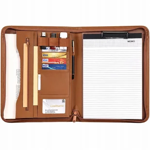 Leathario Teczka na dokumenty A4 Padfolio podkładka do pisania - Nerki Leathario Teczka na dokumenty A4 Padfolio podkładka do pisania - Nerki - miniaturka - grafika 1