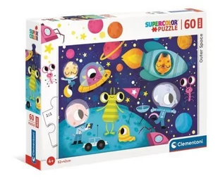 Clementoni Puzzle 60 Maxi Super Kolor Outer Space - Puzzle - miniaturka - grafika 1