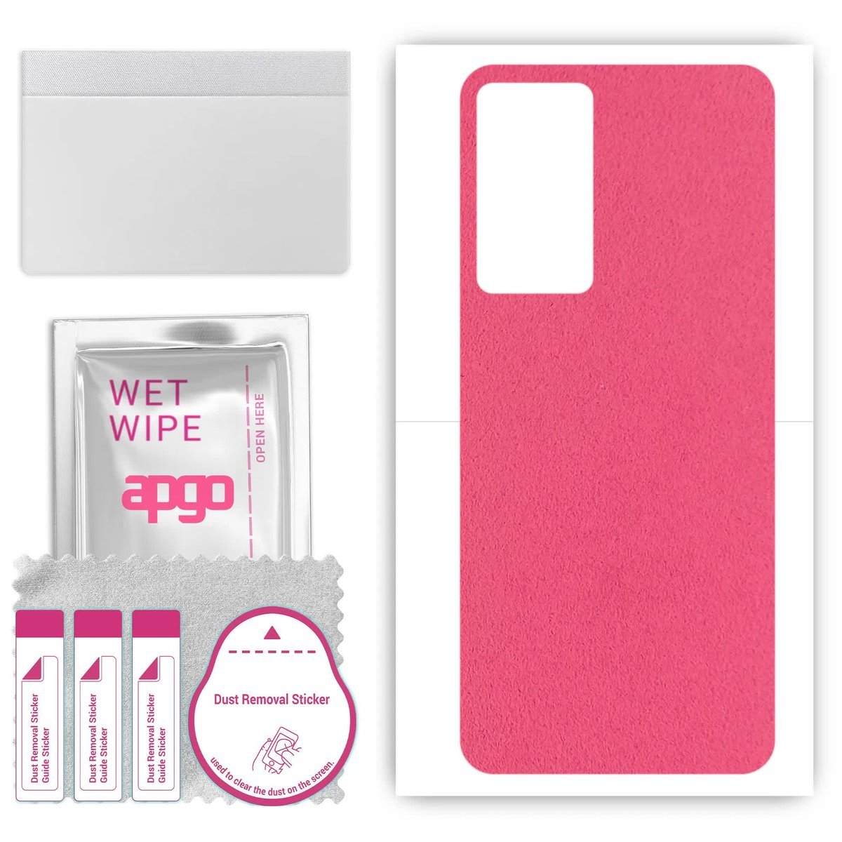 Folia naklejka skórka strukturalna na TYŁ Zamsz do Oppo Reno7 Lite 5G - Zamsz Różowy - apgo SKINS