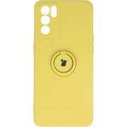 Etui i futerały do telefonów - Bizon Etui Case Silicone Ring Oppo Reno 6 5G żółte BCSROPR65GYW - miniaturka - grafika 1