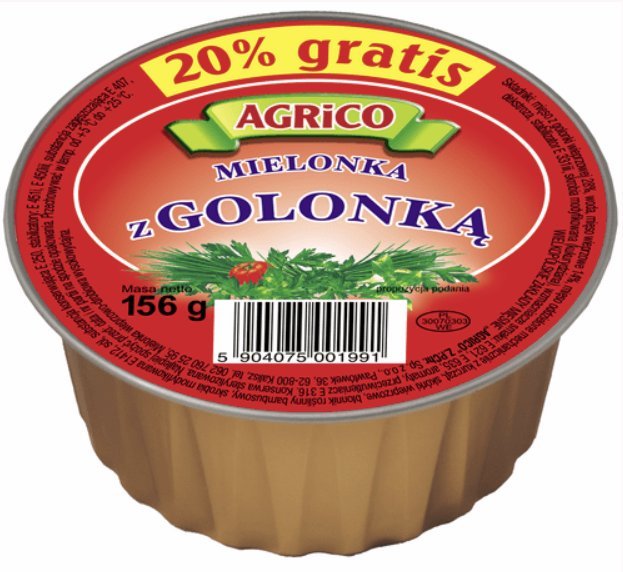 AGRICO MIELONKA Z GOLONKĄ 156G