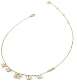 Naszyjniki - Naszyjnik Guess Chrysalis JUBN04101JWYGWHT/U motyle - miniaturka - grafika 1