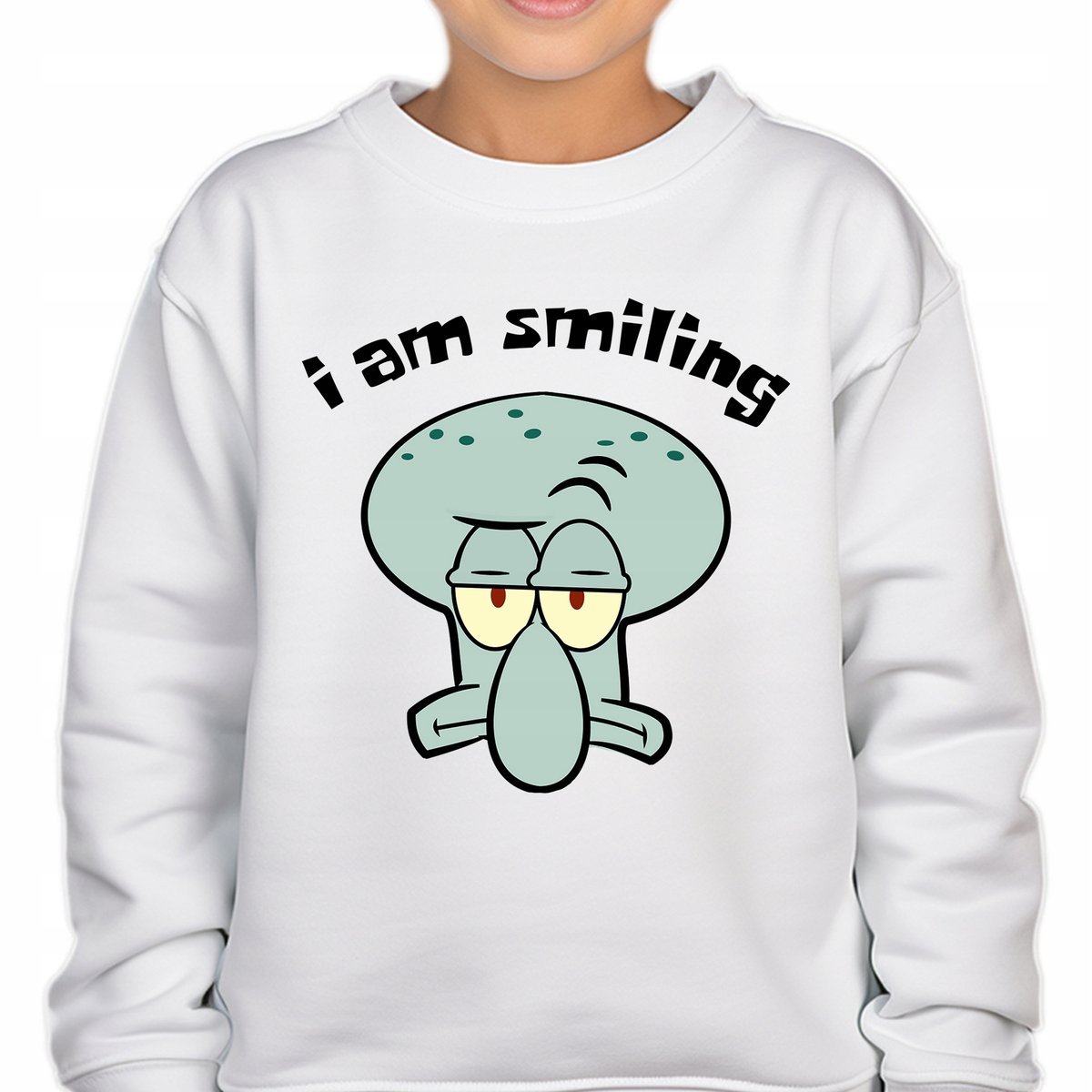 Bluza Dziecięca Biała SKALMAR SPONGEBOB Bajka Kreskówka Rozm 128 cm Wzory