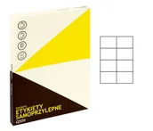 Papier do drukarek - Grand Etykiety uniwersalne 105x74/8 białe (100) - miniaturka - grafika 1