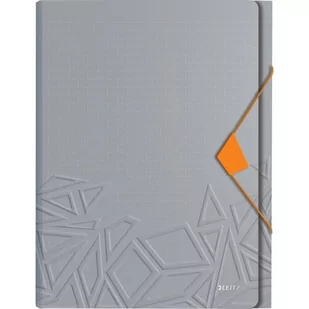 Teczka z przegródkami Leitz Urban Chic, PP, A4, mieści 250 kartek, szara 39970088 - Teczki i skoroszyty - miniaturka - grafika 1